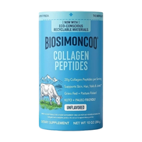 Collagène en poudre sans saveur, marque privée, provenant de bovins nourris à l'herbe, 20g par portion, complément alimentaire OEM