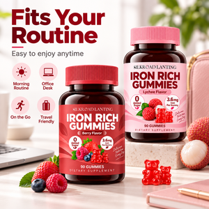 Gomitas con Hierro de Fórmula Personalizada con Sabores Naturales de Frutas, Fórmula Sin Azúcar para el Bienestar y la Vitalidad Diarios, Marca Privada - Product Image 4