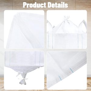 FIBC Bulk Bag Jumbo Bag with Cross <b>Corner</b> Loops for Industrial and Commercial Use OEM - Product Image 2
