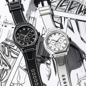 2025 nuevos relojes para hombre de alta calidad estilo Manga japonés correa de silicona suave Reloj de pulsera luminoso resistente al agua - Product Image 1