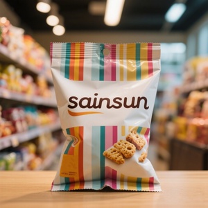 Bolsas de Palomitas con Cierre Hermético y Logotipo Personalizado, Bolsa de Plástico Laminado con Base, Empaque Resellable para Palomitas, Leche, Gelatina y Alimentos Enlatados - Product Image 6
