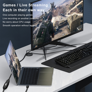 Tarjeta de Captura de Audio <span class=keywords><strong>y</strong></span> Video HD 1080P con Cable de 1M, Grabadora HDTV a USB para Transmisión en Vivo, Juegos <span class=keywords><strong>y</strong></span> Uso con Laptop (MP4) - Product Image 6