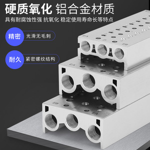 Base de collecteur pour électrovanne Liyuan SS5Y5SS5Y3SS5Y7, pièces pneumatiques en aluminium - Product Image 4