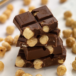 Barretta di cioccolato fondente con nocciole e mandorle ricco sapore di caffè, 100% puro burro di cacao, croccanti noci intere ordini all'ingrosso - Product Image 3