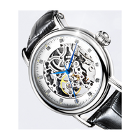 Montres automatiques en acier pour hommes, design et fabrication d'usine, cadran squelette similaire, mouvement à volant d'inertie, pour marque privée