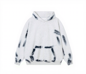 Sudadera con Capucha Negra de Forro Polar, 100% Algodón, Ecológica, Transpirable, Corte Regular, Estilo Urbano Deportivo, Otoño - Product Image 2