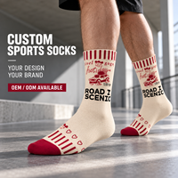 Chaussettes d'automne personnalisées OEM pour adultes - Polyester/Nylon/Coton/Bambou/Laine, résistantes aux déchirures, séchage rapide, impression numérique sans couture