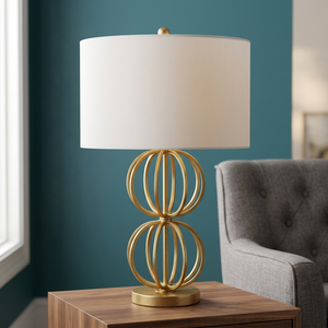 Indian Exporters Offer Metal Made <b>Table</b> <b>Lamp</b> with Gold Finish for Living Room Decoration Low Prices Available - Product Image 1