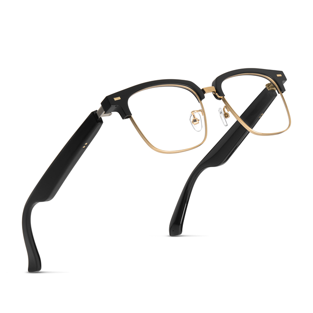 High Quality Wireless Frames Tempo Anti Blue Light Smart Audio Headphone Sunglasses Smart Glasses Support Music ai tanslation