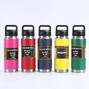 Factory 18oz 26oz 36oz Travel Thermal Sport Water Bottle 18/8 Stainless Steel Cup vacuum flasks thermoses with Chug Cap