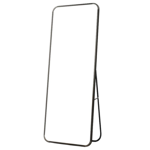Freestanding Wall Mounted Leaning Multi functional Narrow <b>Frame</b> <b>Black</b> Friendly HD Glass Large-Size Elegant Full Length <b>Mirror</b> - Product Image 4