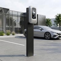 Station de recharge pour véhicules électriques à poser au sol, type poteau, chargeur AC de type 2, support pour stationnement extérieur