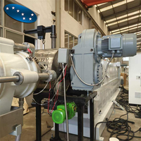 Machine de granulation de flocons PP PS à alimentation directe, extrudeuse monovis, ligne de recyclage à découpe par anneau d'eau