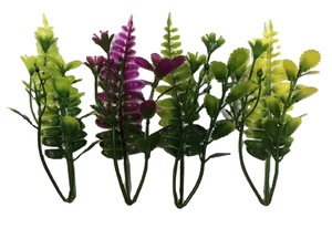 Bouquet de feuilles de plantes vertes, fleur artificielle de simulation de déco d'hôtel en plastique pour la maison, hôtel, mariage, mur vert vertical - Product Image 6