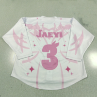 Maillot de hockey sur glace personnalisé à manches longues, 100% polyester, respirant, séchage rapide, uniforme d'équipe imprimé, hommes, femmes, adultes, OEM