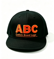 Casquette de baseball respirante à visière plate avec logo brodé 3D personnalisé, idéale pour les cadeaux promotionnels d'entreprise – Offre spéciale