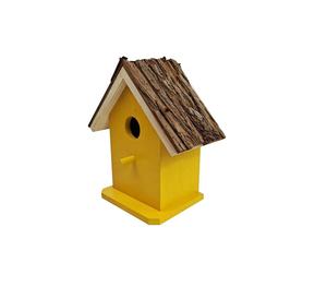 Bsci auedjardim decoração latido madeira pássaro selvagem casa para fora eco-amigável casa de pássaro de madeira para fora - Product Image 3