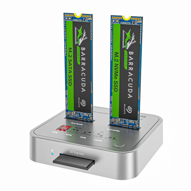 Factory Sale Various Plastic NVMe/SATA M.2 SSD Enclosure for Computer