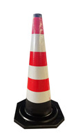 Cône de signalisation routière réfléchissant en caoutchouc de qualité ingénierie, modèle LZ-454, pour la gestion routière, signalisation d'interdiction de stationnement, protection IP65, Qingdao
