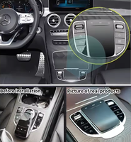 Panneau de garniture de console amélioré avec nouveau pavé tactile pour Mercedes-Benz Classe C E W205 W213 GLC X253 C200L 2015-2019 (pour rééquipement)
