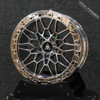 Jante de voiture de course de dragster 826m Triple Chrome Forged Wheel Beadlock pour BMW M3 M4 F30 F80 G20 G22 G80 G82 5x112 5x120 17 18 19 20 pouces
