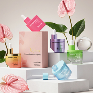 Botellas de Vidrio Geométricas Pentagonales de 50 ml con Gotero, Color Degradado, Envase Vacío para Suero, para Envasado de Cosméticos y Productos para el Cuidado de la Piel - Product Image 2