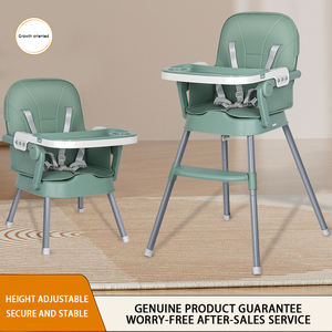 เก้าอี้ทานข้าวเด็กแบบปรับได้พร้อมโต๊ะ ขายส่ง เก้าอี้พลาสติกสำหรับเด็กโต ปรับระดับได้ พับเก็บได้ด้วยคลิกเดียว เก้าอี้สูงสำหรับเด็ก - Product Image 3