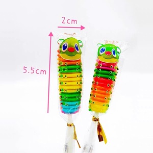 Halal colorido surtido <span class=keywords><strong>de</strong></span> frutas sabor dulce oruga forma piruleta <span class=keywords><strong>caramelo</strong></span> - Product Image 3