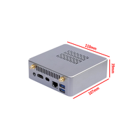 NUC600 Mini PC Mendukung Prosesor Core Generasi ke-6 dan Celeron Dual DDR4 Maks 32G Output Layar Ganda 4K Daya 12V