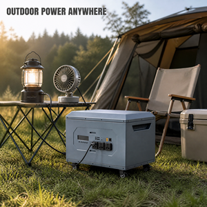 Generador Solar de 10000W, Estación de Energía Portátil de 10KWh, LiFePO4, Onda Sinusoidal Pura, MPPT, Fuera de la Red, con Ruedas, para Casa y Camping - Product Image 2