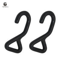 Crochet triangulaire en métal noir de 25 mm (1 pouce) pour l'industrie lourde, vente chaude, directement de l'usine