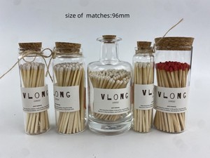 4 pollici poco natale per con logo candela in legno colorato fiammifero stick sicurezza di lusso in bottiglia di vetro <span class=keywords><strong>fiammiferi</strong></span> profumati - Product Image 6