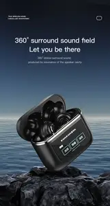 New Design A8 ANC Wireless Earphone HD Stereo TWS Wireless Earbuds With Touch Screen In-Ear Led Display Earphones