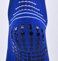 Logo personnalisé Athlétique Elite Basketball Crew Running Cycling Sports Soccer Grip Chaussettes de football blanches antidérapantes et antidérapantes