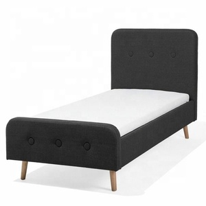 Luxury Style High Quality Single Size Soft Tufted with Buttons Headboard High <strong>End</strong> Designs Faux Upholstered Fabric <strong>Bed</strong> Frame - Product Image 3
