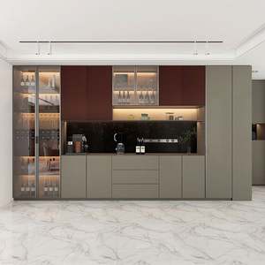 Modern Antique Wood <b>Sideboard</b> Large Capacity Drawers Multifunctional Storage for <b>Kitchen</b> Dining Areas Durable Home Furniture - Product Image 2