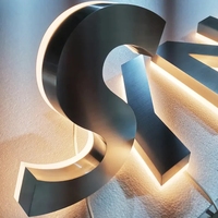 Letras LED 3D Retroiluminadas de Acero Inoxidable IP65 para Rótulos de Tiendas, Publicidad y Salones de Belleza, Fabricación OEM/ODM, Marca Daco Sign