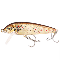 Leurre Minnow coulant B&U JT46 70mm 7.1g pour pêche en eau peu profonde et profonde, texture ABS imprimée en 3D, pour eau salée et eau douce, pour Bar, Brochet, Perche, Luciole