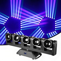 Projecteurs de scène professionnels 5x80W RGBW 4 en 1 LED + 4x10W LED dorés, faisceau lumineux mobile pour DJ, pour fêtes, discothèques, scènes