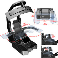 Nouvelle chaise de jeu PC inclinable électrique à 3 moniteurs, avec logo personnalisé, confortable, avec coussin chauffant et massant, best-seller