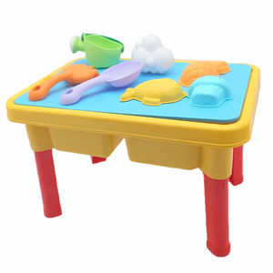 Estate divertimento all'aperto per bambini spiaggia giocattoli di sabbia Set tra cui tavolo di sabbia acqua secchio in Silicone tutto in plastica resistente - Product Image 4
