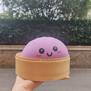 Lindo Juguete Antiestrés de Peluche Morado con Forma de Dumpling, Suave, Decorativo, Estilo Anime, para Fiestas, 15 cm - Product Image 2