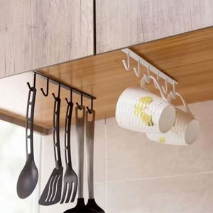 Estante de Almacenamiento Resistente Sin Perforaciones, Estantes Colgantes para Papel, Estantes de Cocina de Hierro, Colgador Multifuncional - Product Image 5