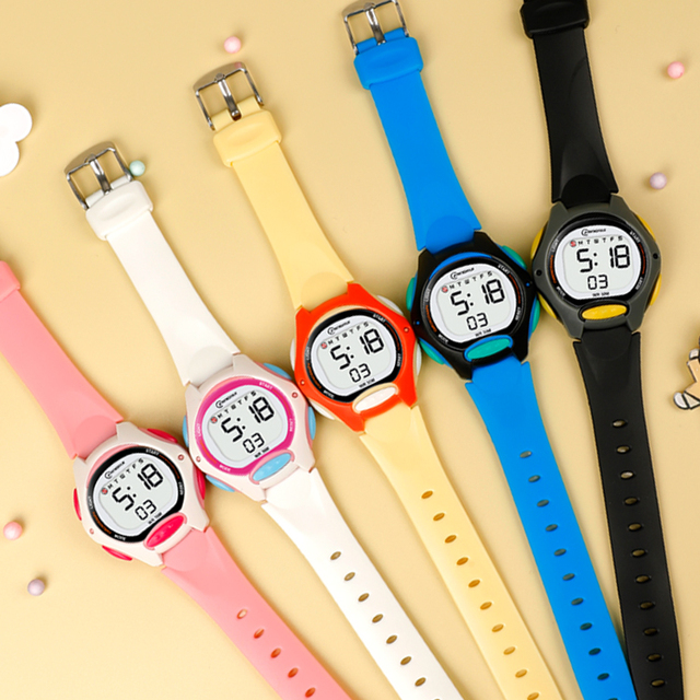 Wholesale Custom Mingrui 2025 Hot Selling Sport Luxury Water Resistant Chronograph Fashion Display Children Digital Watch Girls