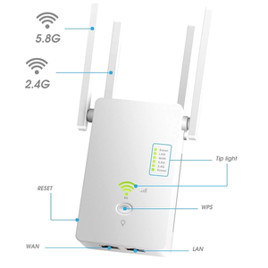 2.4G 5G Ac1200Mbps Wifi Repeater <span class=keywords><strong>Router</strong></span> Relay Và AP Chế Độ Phạm Vi Không Dây Mở Rộng Chức Năng Bộ Nhớ Mini Repeater - Product Image 5