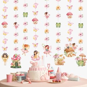 Guirlande murale DAMAI avec animaux de la forêt en aquarelle pour anniversaire de fille, baby shower, décoration de fête féerique - Product Image 2