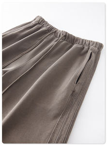 MTR3383 New Arrivals Custom Heavyweight 450g 100% Cotton Acid Wash Sweatpants Men Sweatpants - Product Image 6