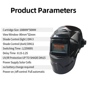 TRUSOXIN Solar Auto Darkening Welding Helmet with CE Certification High Sensitivity for Welding <b>Machines</b> <b>Plasma</b> <b>Cutting</b> Tools - Product Image 5