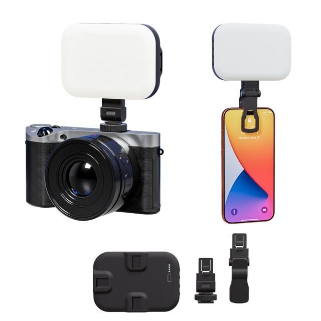 New Magnetic LED Portable Selfie Fill Light Strong Magnet Lamp Phone Clip Photography Videos Vlogging Live Streaming Adjustable