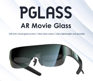 2025 Venta caliente <span class=keywords><strong>Gafas</strong></span> inteligentes Realidad aumentada Ar Plug and Play Pantalla gigante virtual de 120 pulgadas Visible Gran angular Ar Glass - Product Image 2